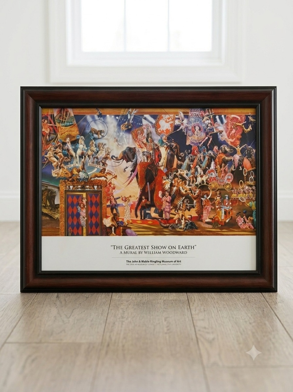 Framed Ringling Museum Circus Poster Greatest Show On Earth William Woodward